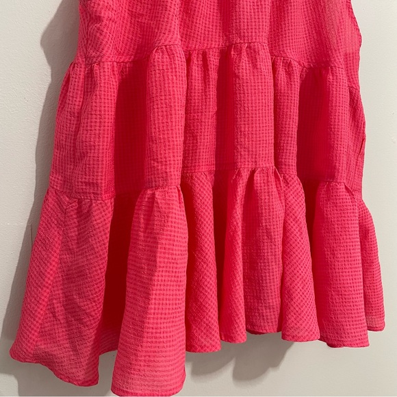 Banana Republic Pink Gingham Peplum Tank Top Sz S - Picture 5 of 11